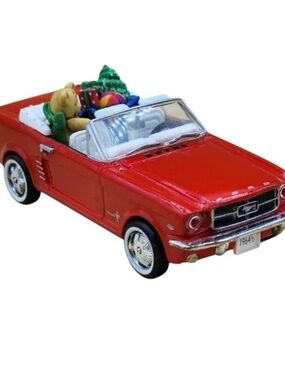 Vintage Classic Christmas 1964 1/2 Ford Mustang Convertible Carlton Ornament